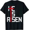 He Is Risen Cross Jesus Easter Christian Religious Graphic Unisex T Shirt