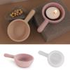 Gypsum Concrete Casting Craft Molds With Handle Candle Cup Mold Frying Pan Shape Candle Holder Conrete Mould Storage Cup
