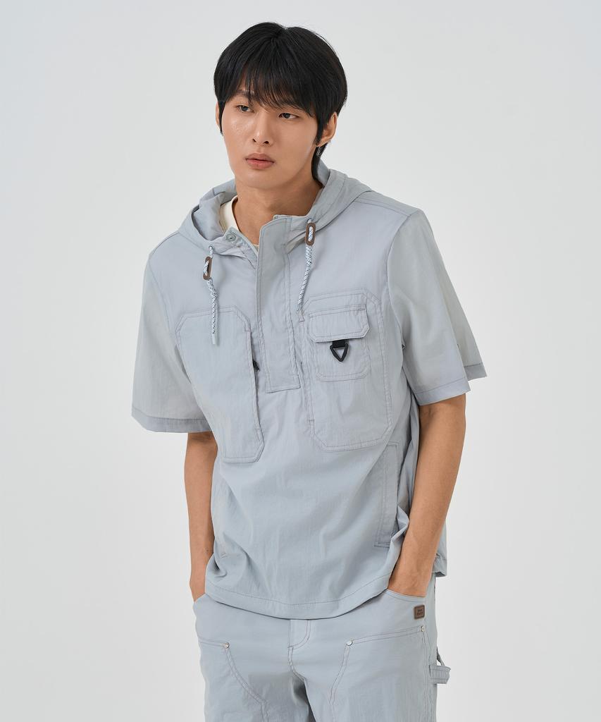 Bbc Earth Stitch Hoodie Anorak_Dark Mint