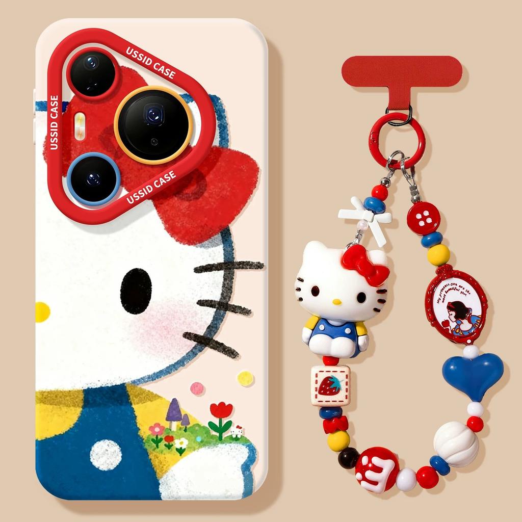 Cute cat cat mobile phone case, high value for girls, suitable for Huawei pura80pro silicone 70ultra/60/50 sets
