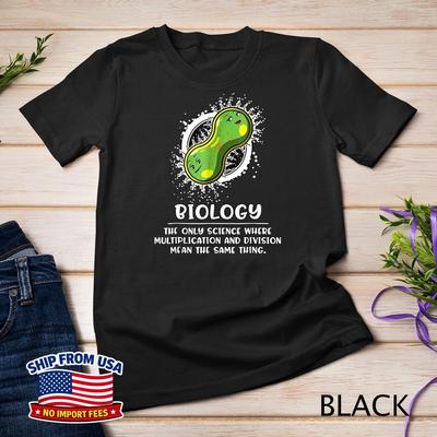 Biology Science Multiplication Division Joke Funny Unisex T-Shirt