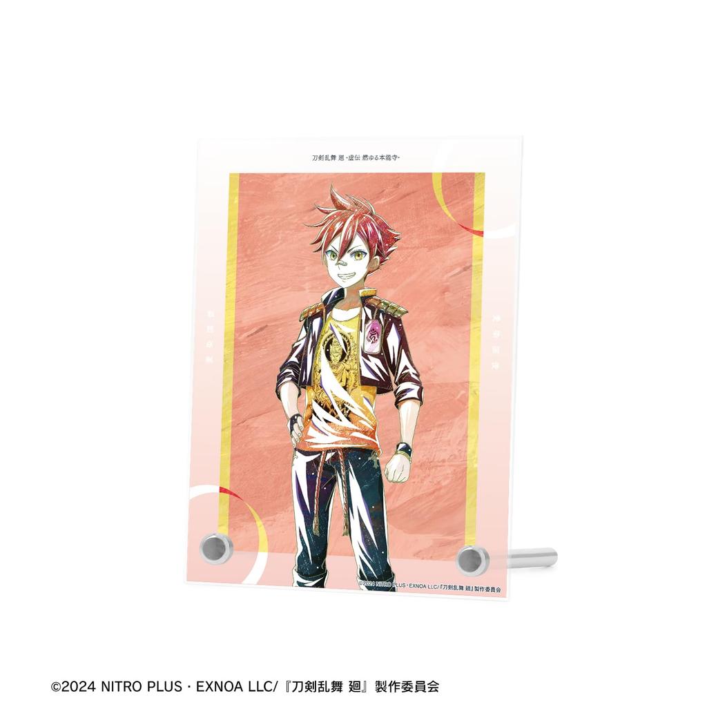Anime Ranbu Kai Kyoden Burning Aizen Kunitoshi Touken Ranbu Kai Kyoden Burning Honnoji Ani Art 2nd Edition A6 Acrylic Panel "Touken Honnoji"