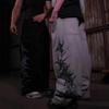 RogueWave Y2k Retro Casual Pants Harajuku Gothic Graphic Print Loose Elastic Waist Cotton Straight Trousers Men Women Hip Hop Street Wear