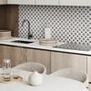 Vinyl Decorative Tiles with Graphics for Kitchen or Bathroom Geometric Tile Pattern 20x20x20 Cm