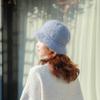 Winter Knitted Hat Wool Hat Fleece Warm Ear Protection Fashion Soft Comfortable Basin Hat Bucket Hat Hand Crocheted Ladies