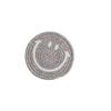 Smiling Face Round Mat Woven Ramie Placemats Anti Slip Dining Table Mats Non-Slip Tableware Bowl Pads Kitchen Drink Cup Coasters