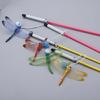 Interactive Kitten Teaser Wand Dragonflies Design Cats Toy with Bells For Fun Play Activity Indoor and Outdoor Playtimes