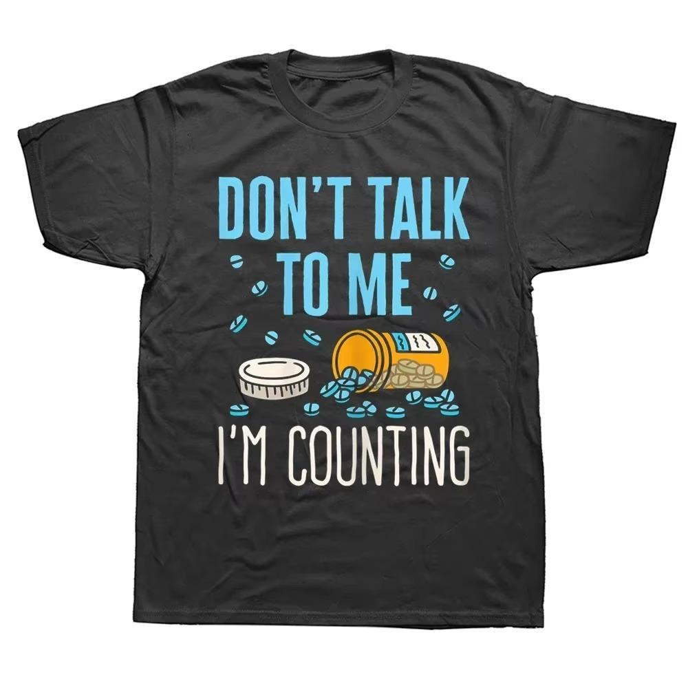 

Pharmacy Tech Technician Funny Counting Pills Phamacist T Shirts Streetwear Short Sleeve Birthday Gifts Summer Style T-shirt S чёрный