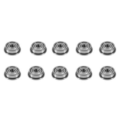 10 Stück F623ZZ 3 x 10 x 4 mm Rillenkugellager mit Flansch und Rand für 3D-Drucker