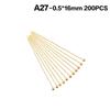 200Pcs Metal Ball Head Pins Gold Silver Durable Rustproof For Diy Jewelry Making Earring Necklace Craft Projects