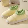 Cotton slippers women's winter bag heel velvet indoor home confinement new thermal wool cotton shoes men's winter