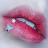 Stainless Steel 4mm Soft Clay Bead Lip Ring Butterfly Zircon Horseshoe Piercing Jewelry Punk Style