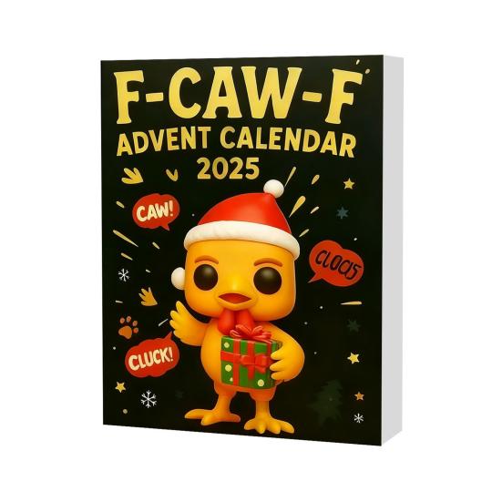 2025 Christmas Advent Calendar with Mini Chicken Ornaments 24-Day Countdown Box for Family Fun And Festive Atmosphere