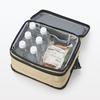 MUJI Foldable Soft Cooler Bag with Shoulder Strap, Beige, Approx. 28 X 22 X 19 Cm, 12L, 83832810