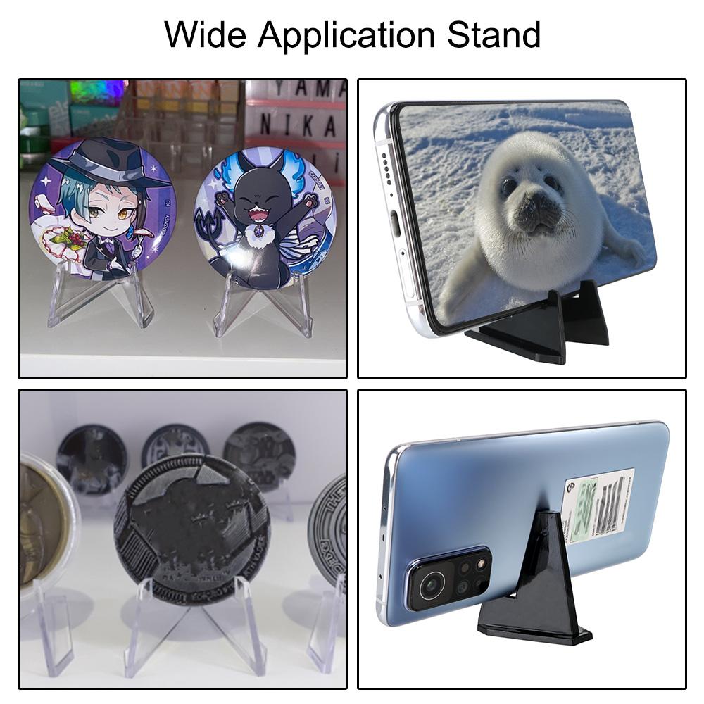 Collection Coin Storage Rack Mini Coin Display Easel Holder S/L 10pcs Medal Shelf Acrylic Stands Postcard Display