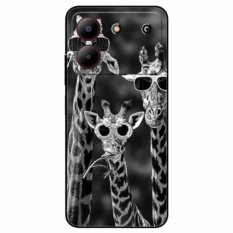 For ZTE Blade A54 4G Case Shockproof TPU Soft Silicone Phone Covers for ZTE Blade A 54 Funda Painted on for BladeA54 Luxury Capa