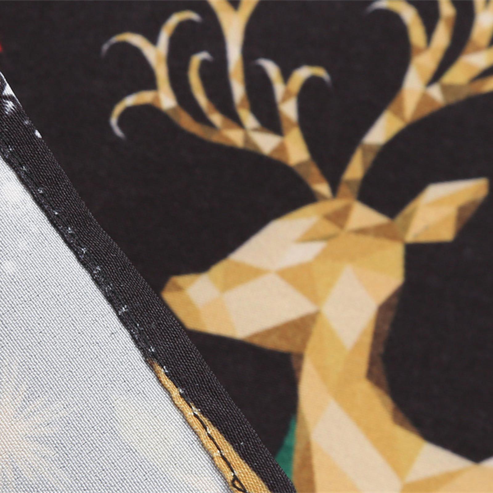 Женское модное рождественское повседневное тонкое платье с длинным рукавом с принтом — фото 8