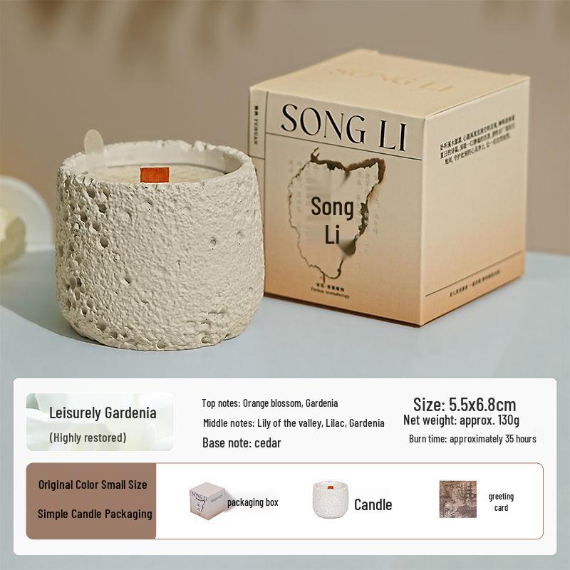 Luxury Cement Cup Aromatherapy Candle: Long-Lasting Fragrance and Elegant Ornament for a High-End Ambiance, Perfect Birthday Gift