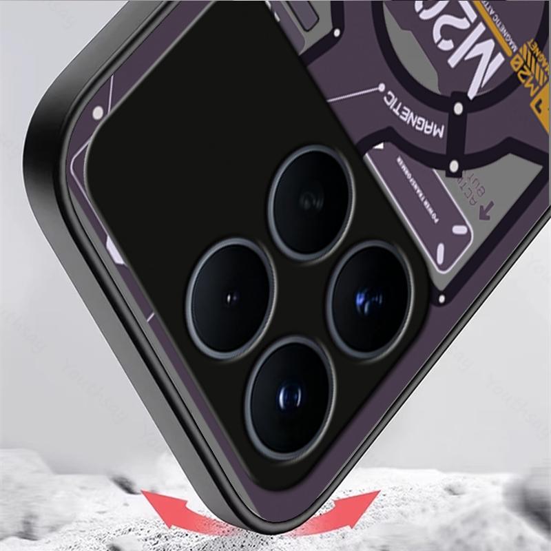 For Xiaomi POCO F8 Pro Case Unique Machine Style Matte Silicone PC Shockproof Protector Case POCO F8 Pro Cover POCO F8 Ultra