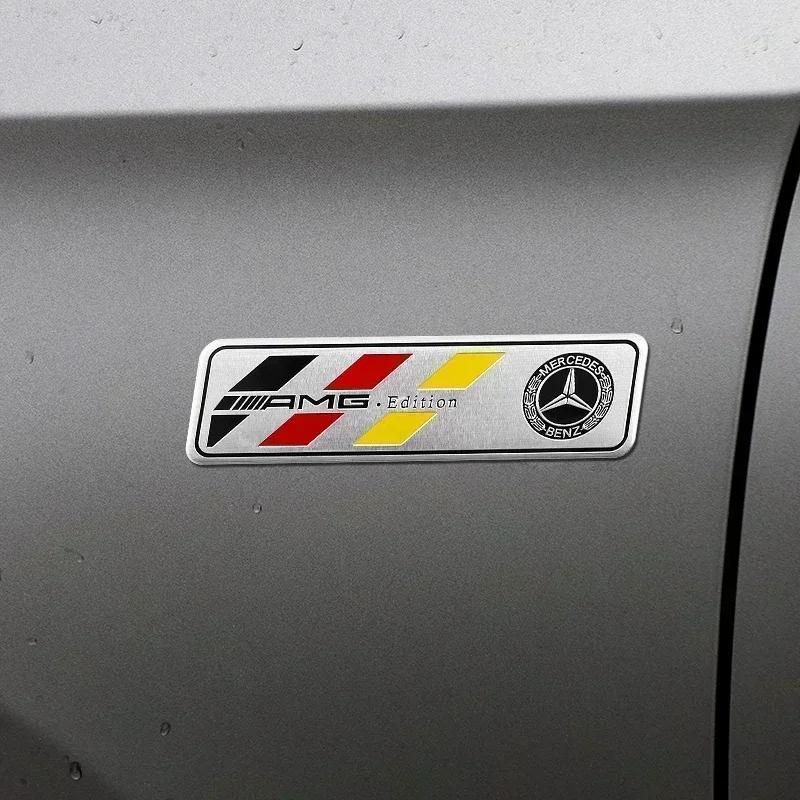 1Pcs 3D Metal Stickers Car Body Trunk Decal For Mercedes Benz AMG W177 176 W117 W116 W247 X156 W213 W205 W222 W223 W204 X253 o2
