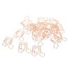 20 Paper Clips Cute Musical Note Shaped  Rustproof Paper Clips for Paperwork Ideal for Home S