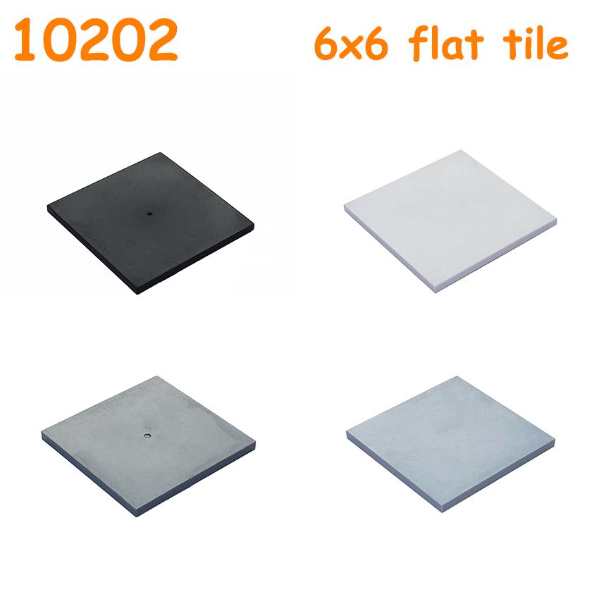 Wucifang Bags Unisex Black 6 / 10Pcs Size 6X6 Blocks Flat Tile 10202 Smooth 6 6 Building Blocks My Own Creation Assemble Particles Do-It-Yourself Learning Imaginative Toy Ideal