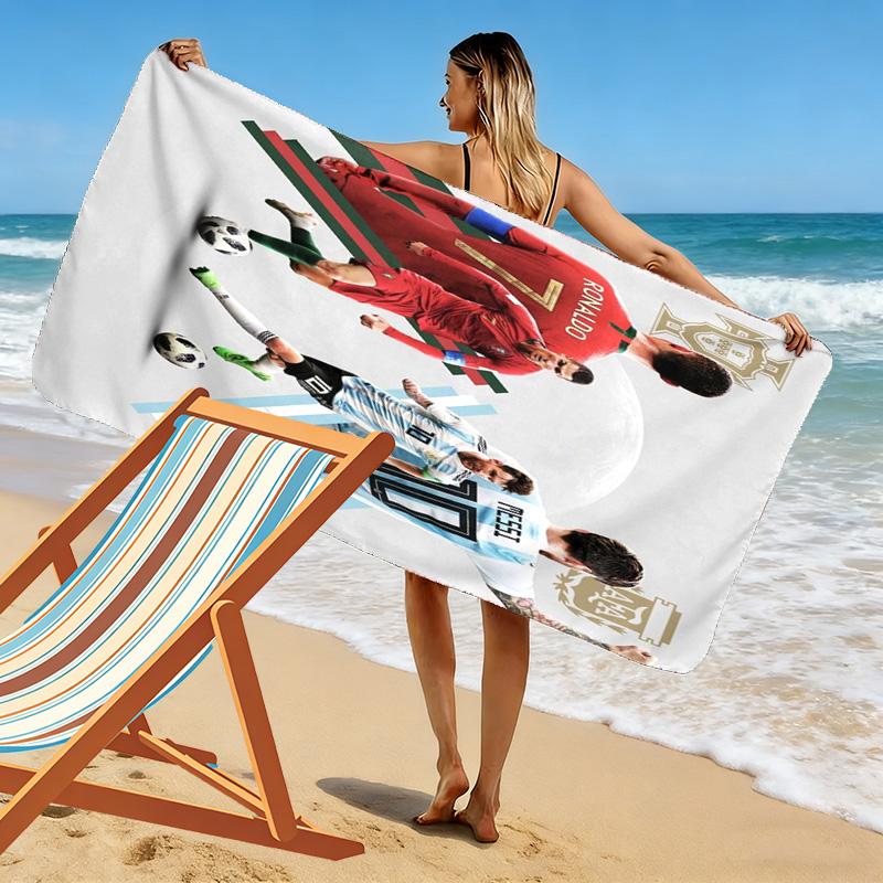 Electric Soccer Triumph beach towel Portable for travel Outdoor camping Outdoor pool towel quick-drying swim towel Absorbent bath towel