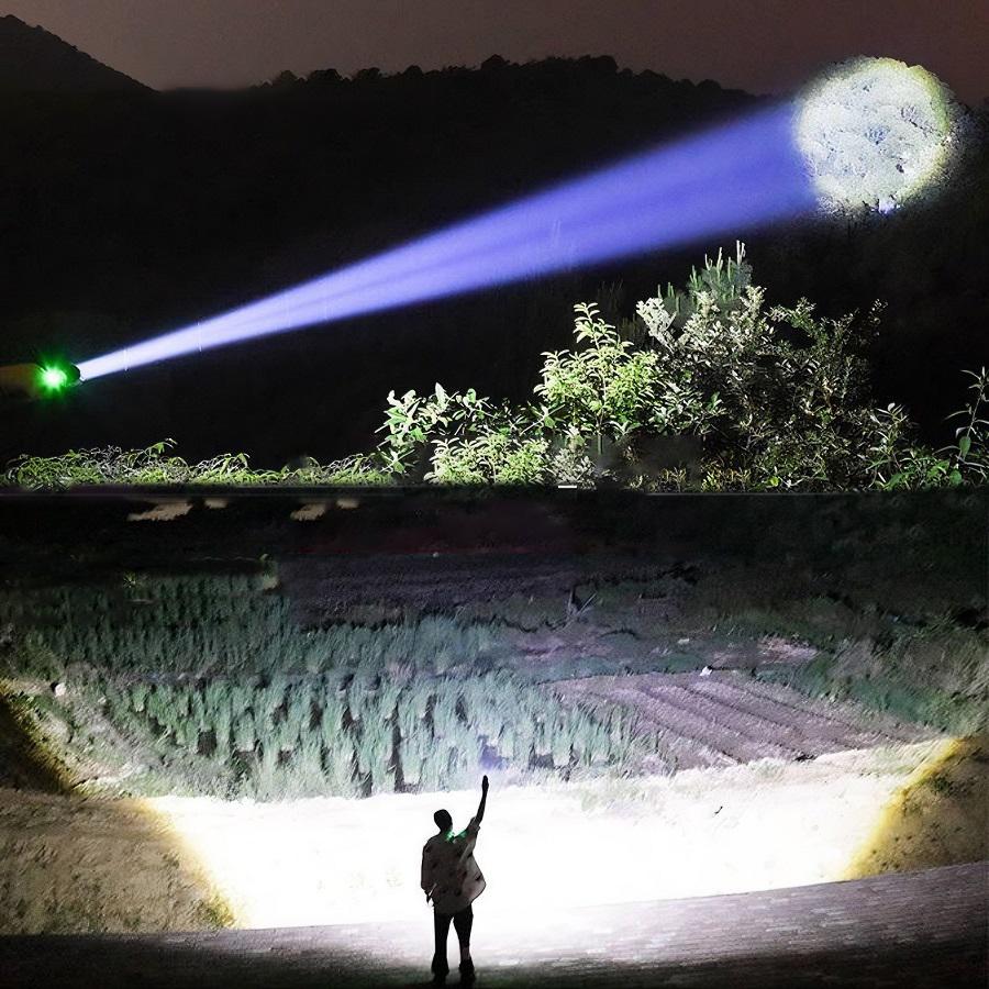 Ultra Powerful XHP360 LED Flashlight Rechargeable Torch Tactical Lantern Outdoor Waterproof Fishing Flashlight With Mobile Power