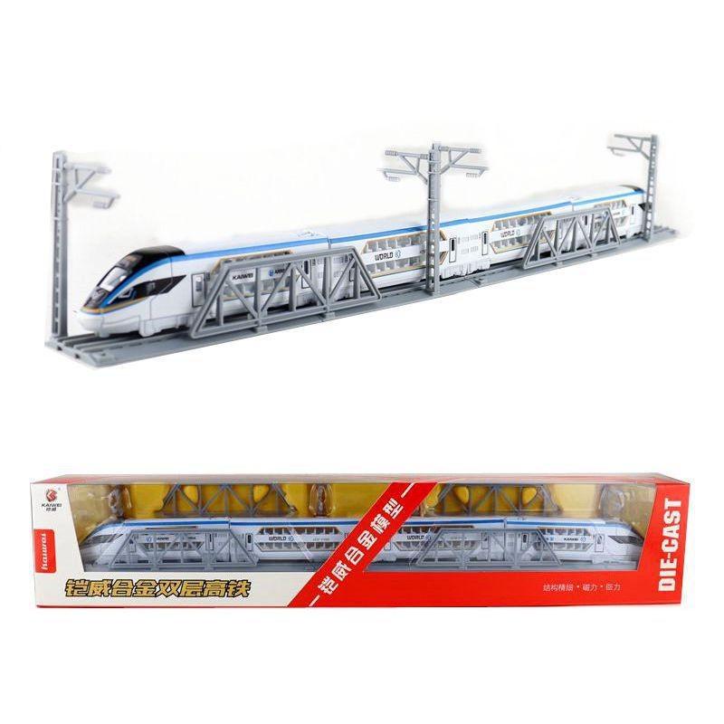 Train Doubledeck Subway Toy With Magnet Connection For Kids And Model Collectors