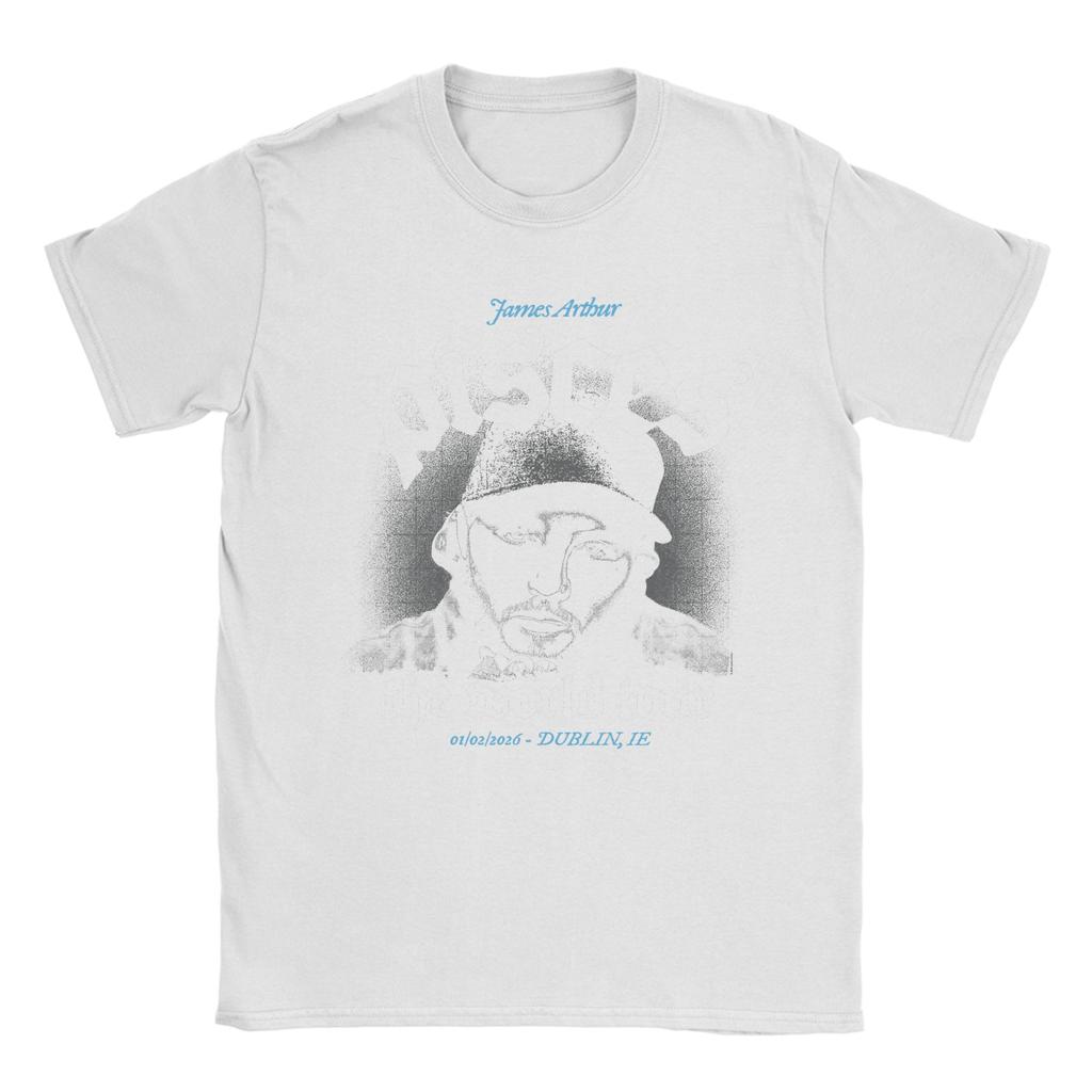 James Arthur Pisces World Tour Dublin T Shirts for Unisex 100 Cotton Funny TShirt Round Collar Tees Short Sleeve Clothes 6XL