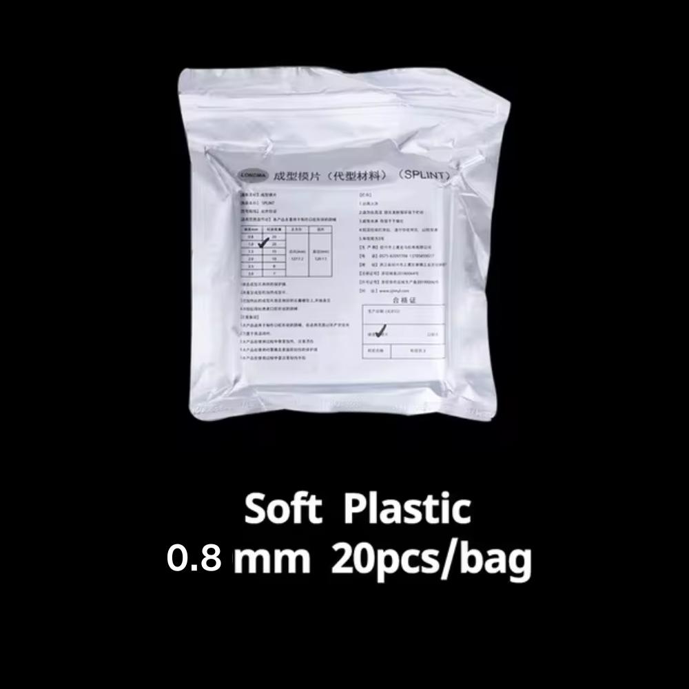 Dentallabor Kieferorthopädische Schiene Retainer Scheibe Tiefziehfolie Weich Hart 1,0/1,5/2,0mm 10/15/20 Stück Thermoformmaterial