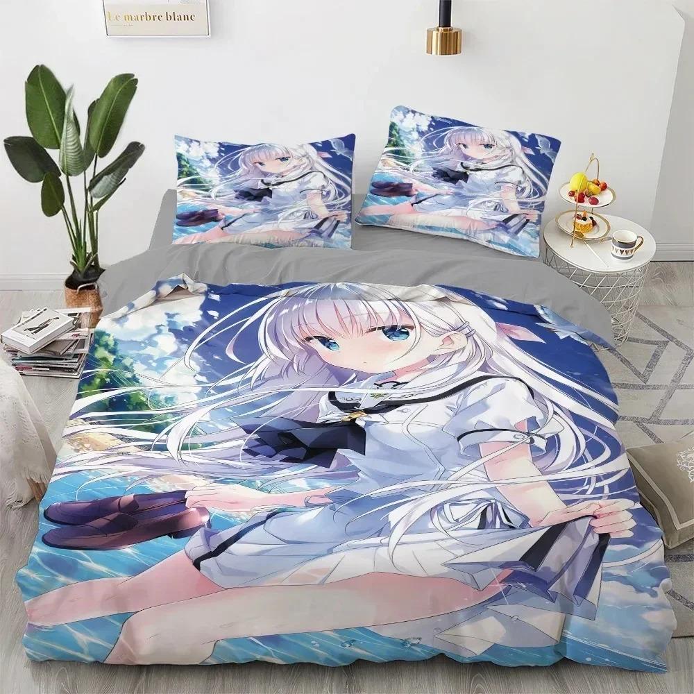 Comforter Anime Kawaii Japan Loli Bedding Set For Bedroom Soft Modern S Comefortable Kids And