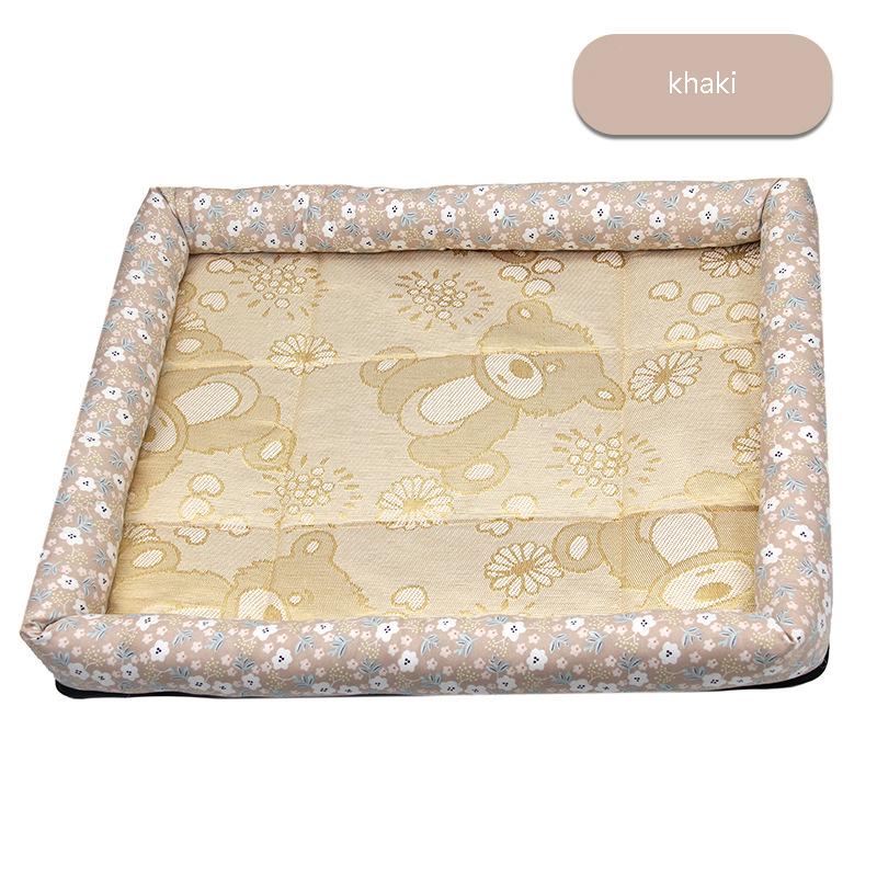 

Summer Dog Mat Cooling Summer Pad Mat Pet Bed Ice Pad Dog Sleeping Nest For Dogs Bed Cat Cushion Ice Silk Cool Pet Mat