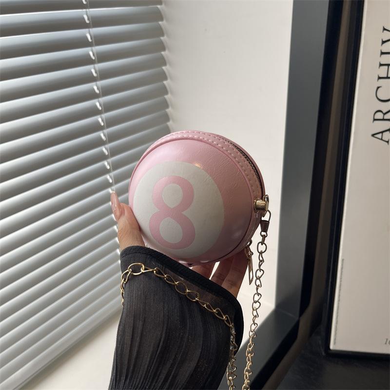 Mini personalized niche shoulder messenger bag new funny basketball bag chain bag small circle