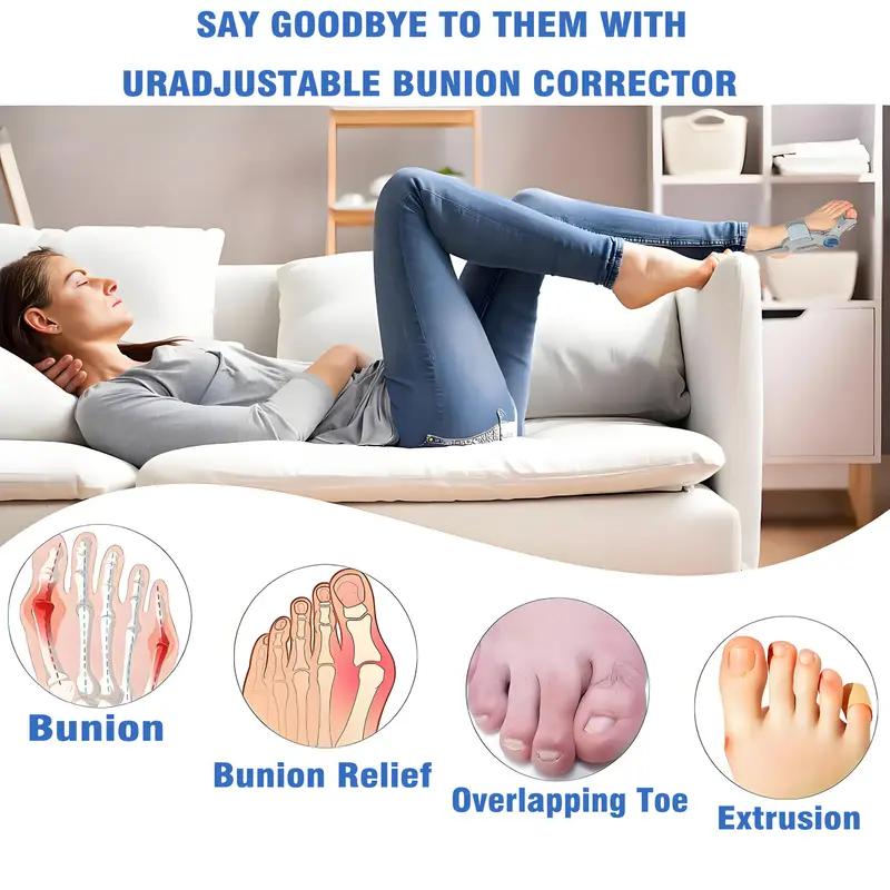 Bunion Corrector Bunion Straightener Unisex Big Toe Straightener Hallux Valgus Orthosis Corrector Adjustable Pedicure Care Tool