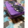 Used Heart-shaped sunglasses decoration purple long wallet