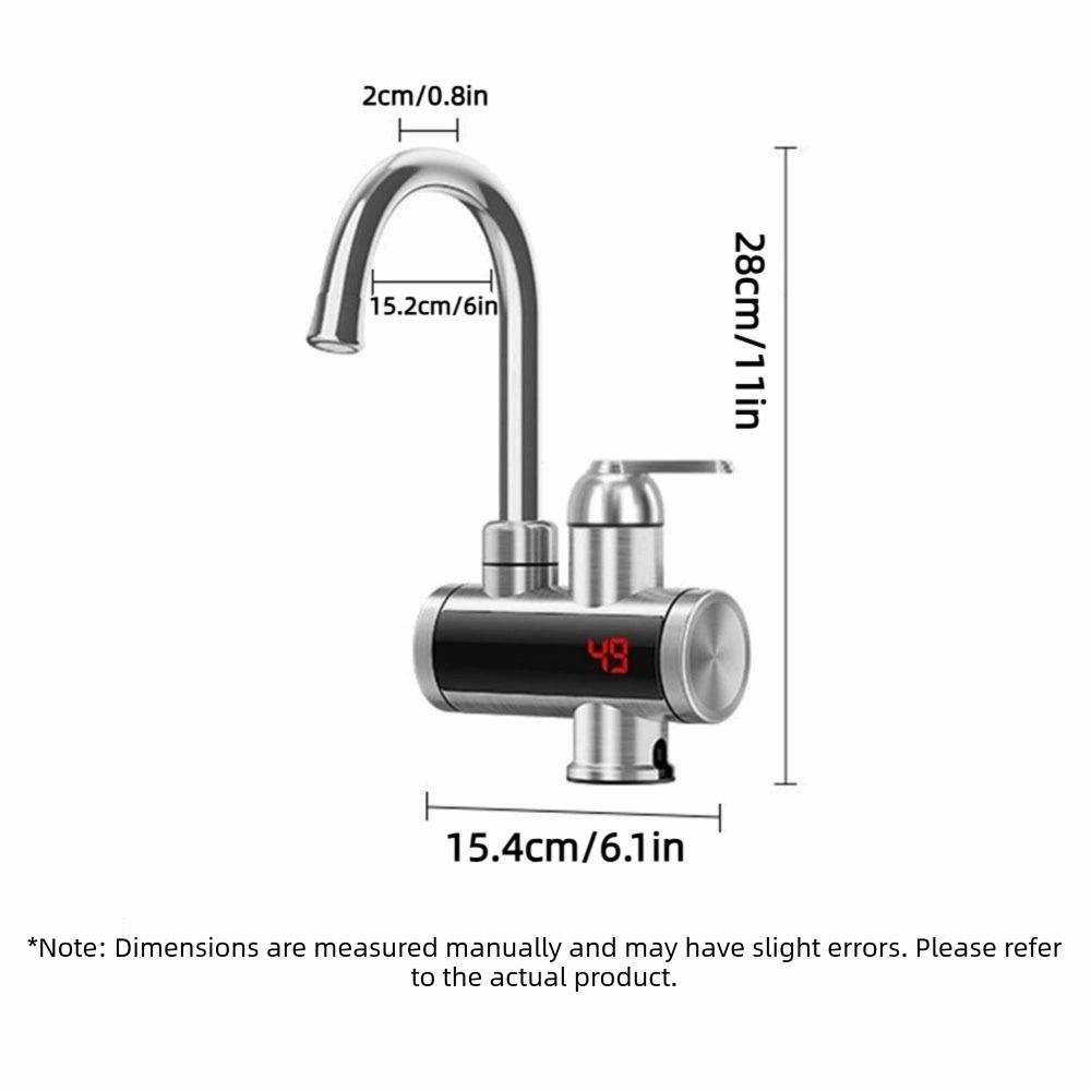 360° Rotating Instant Water Heater Faucet Digital Display Electric Hot Water Faucet Kitchen