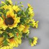 Sunflower Harvest Festival Wreath: Thanksgiving Door & Window Decoration with Faux Flowers