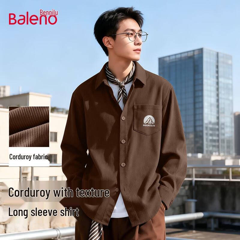 

Мужская рубашка Baleno в американском ретро-стиле, тяжелая, с длинным рукавом 2XL