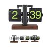 Digital  Clock Battery Powered Rotary Knob Adjust Single Sided Retro Mechanical  Clock 12h for Living Room