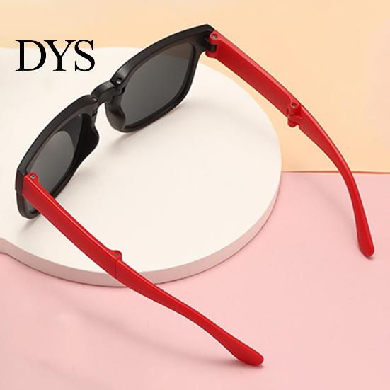 Kids Glasses UV400 Foldable Polarized Lens Sunglasses Lovely Square Frame Boys Girls Fashion Accessories Stylish