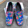 Men’s Moccasins Driving Shoes Comfort Leather Flats Casual Slip-ons Plus Size Flower Print Shoes for Men