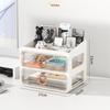 Elegant Vanity Table & Makeup Storage Box with Transparent Drawers