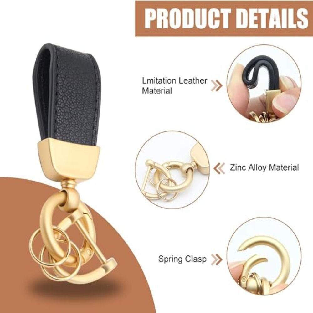 Key Holder Leather Car Keyring Key Anti-lost Car Key Pendant Small Gift
