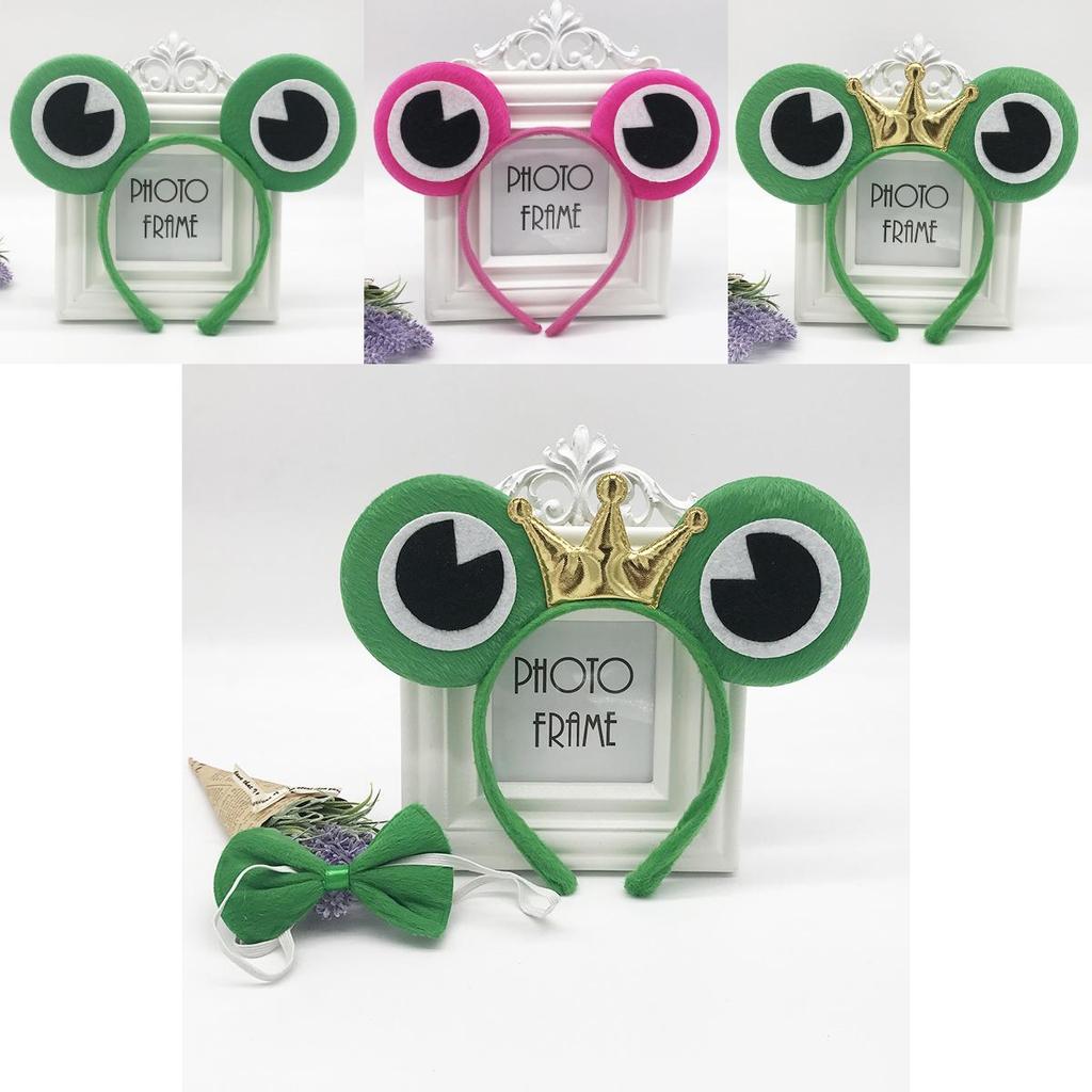 Green Frog Headband Kids Party Headband Handmade For Childrens Play And Themed Events