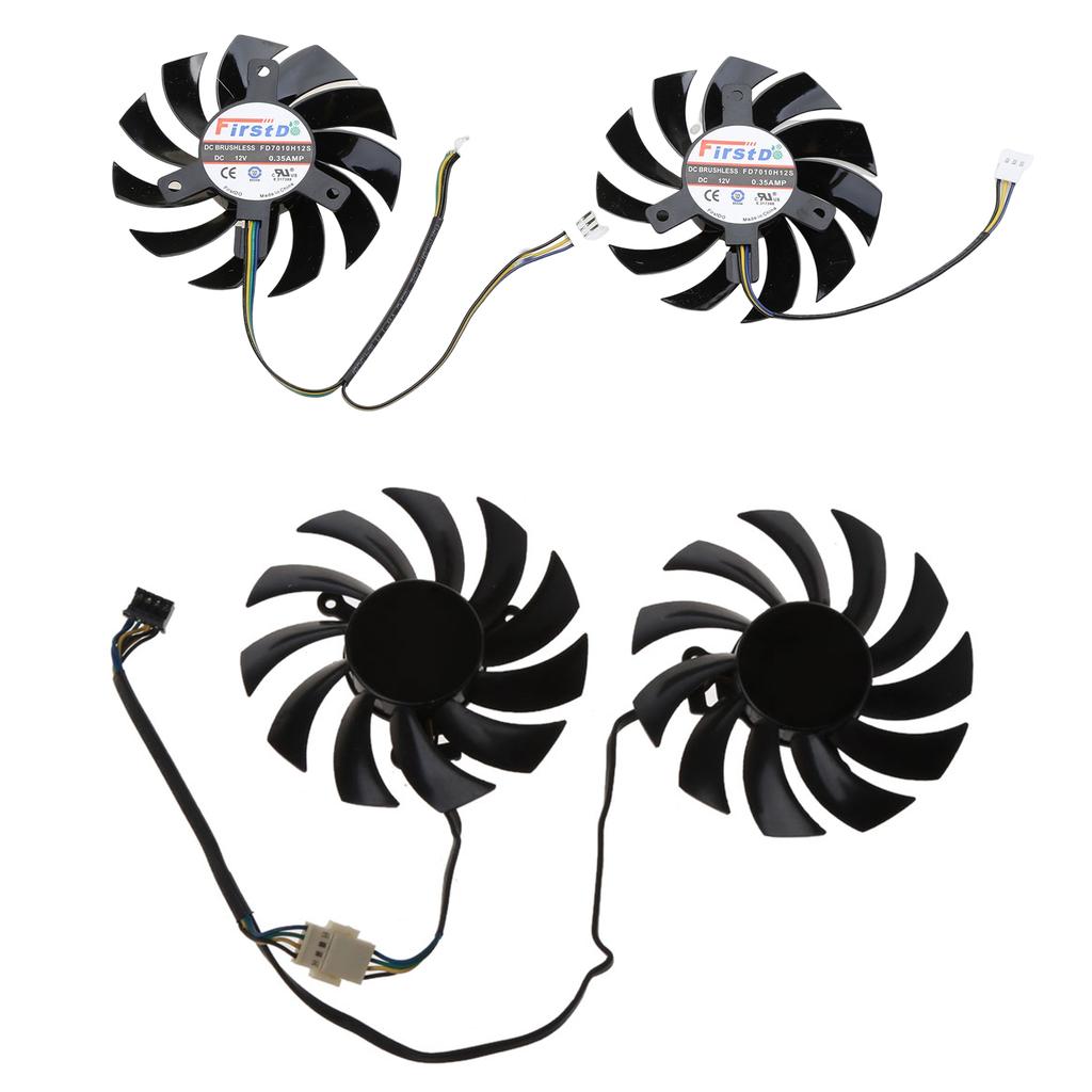 FD7010H12S 75MM 4pin Cooler Fan Graphics Video Card Fan For MSI Radeon Sapphire 6930 7850 GTX 550 750 Video Card Cooling