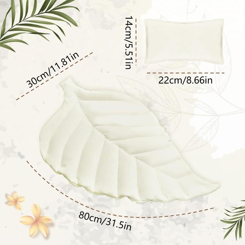 Infant Leaf Photography Accessory Create Unique Memories With Matching Pillow Support Pad Design for Baby