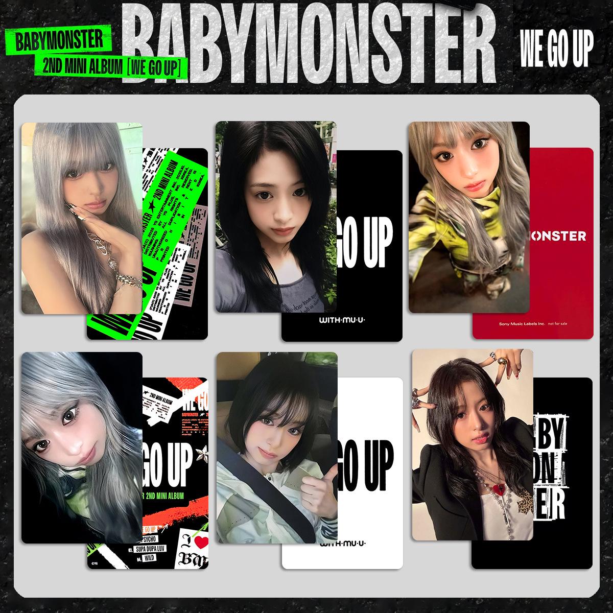Сокровище BABYMONSTER WE GO UP Альбом Бонус Фансайн Фотокарточки