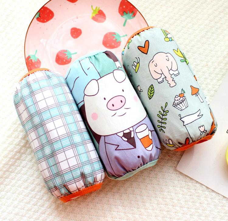3 Pairs Baby Cotton Arm Sleeves - Stain-Resistant & Waterproof Cartoon Design for Autumn/Winter