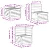Outdoor Sofa Set 7 Pcs Natural Solid Acacia Wood